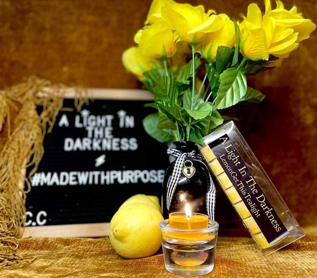 1ALITD's tweet photo. #Candles #CandleLover #LemonScent #Tealight  #ScentedCandles #BlackBusiness #CandleDecor #Homemade #Handmade #ALITD #ALightInTheDarkness https://t.co/H1IxQDwTGG