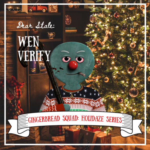 <a href="/CNFT_IO/">CNFT.IO</a> what's a community led project need to do to get verified? 

Gingerbread Squad: Holidazed 
874bffc030b6a63e1711903bc47552eb11e55da54a5798a9b22f07c5

Three random reweeters who follows us gets a Holidazed NFT. 

WEN VERIFY?!

#CNFTs #NFTs
