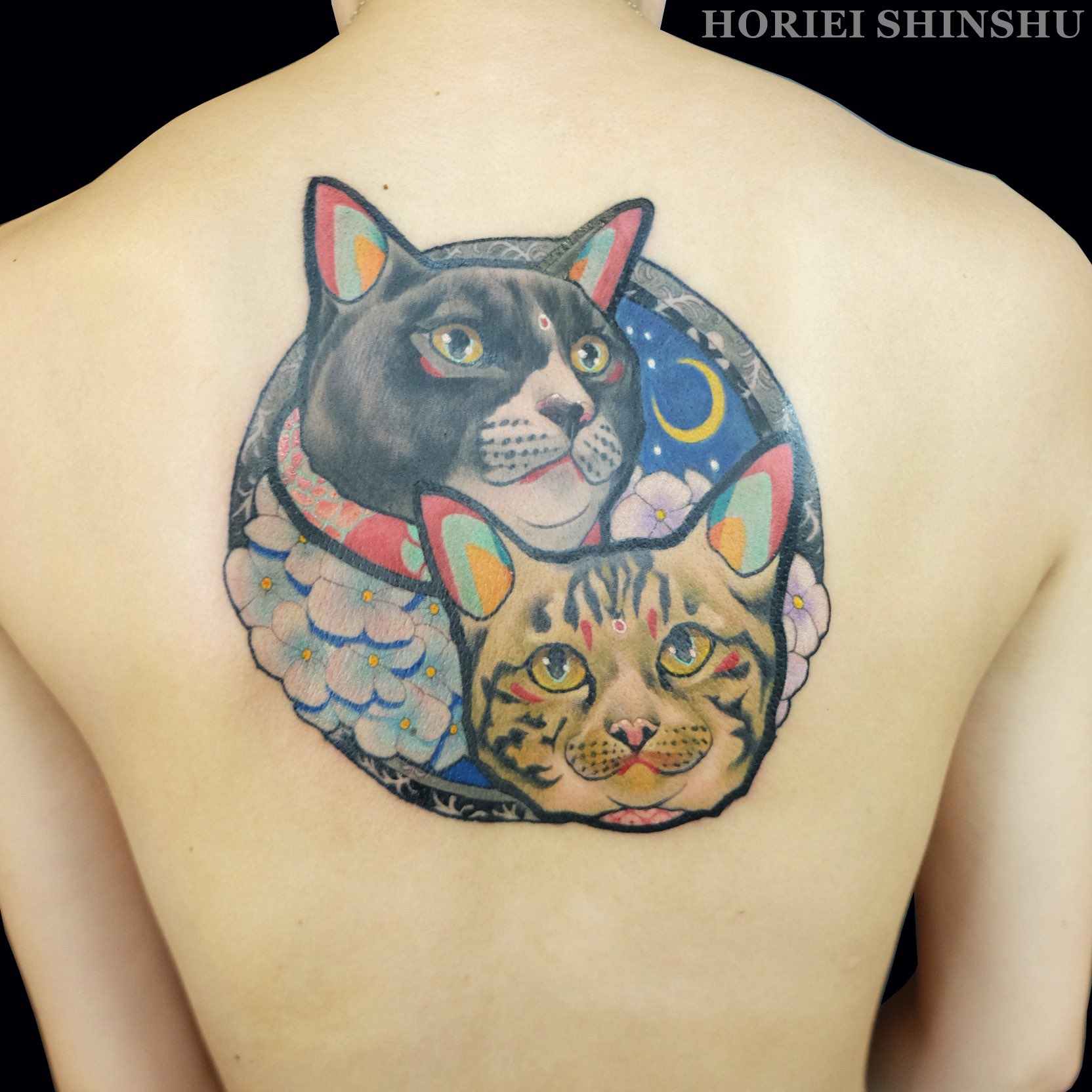 一閑張り　特大　籠バック　任侠猫　刺青ねこ 一閑張り 特大 籠バック 任侠猫 刺青ねこ かごバッグ