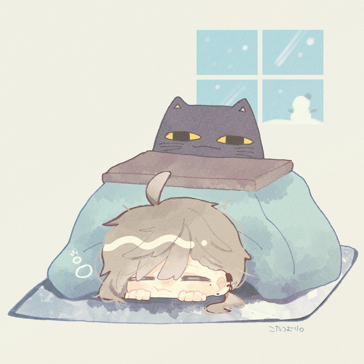 「描き納めかもです 」|くろねここあ。のイラスト