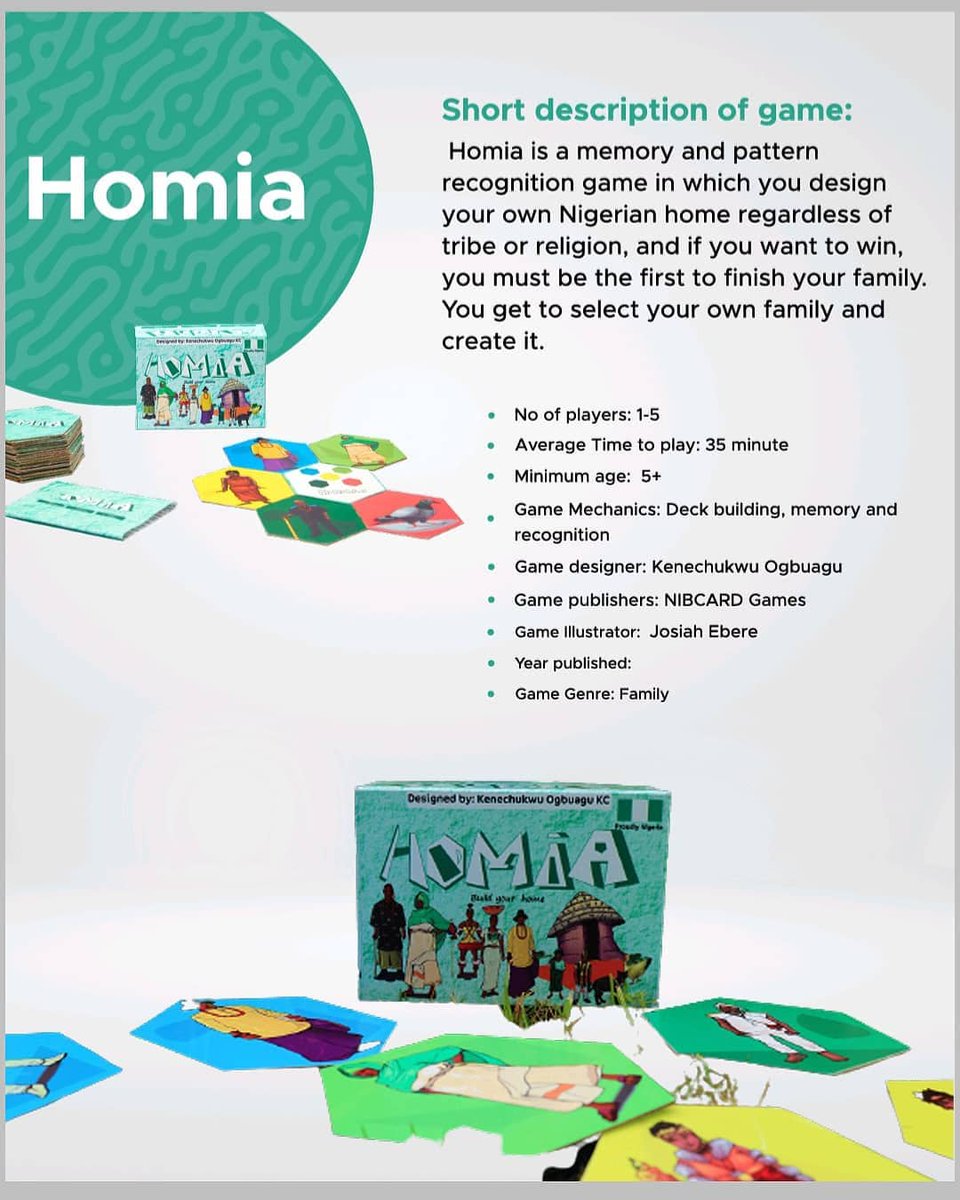 nibcardgames's tweet photo. I love #Homia because you can play it with a child of 5 years old and you can play with your colleagues too.
It's an easy-to-learn, fun, memory and pattern recognition.
Price: 7000 Naira
📷: @AAdekaiyaoja
#NIBCARDGames #MadeinNigeria #Boardgames #FamilyGame #NIBCARDGamesCafé https://t.co/GUr2d5TTqK