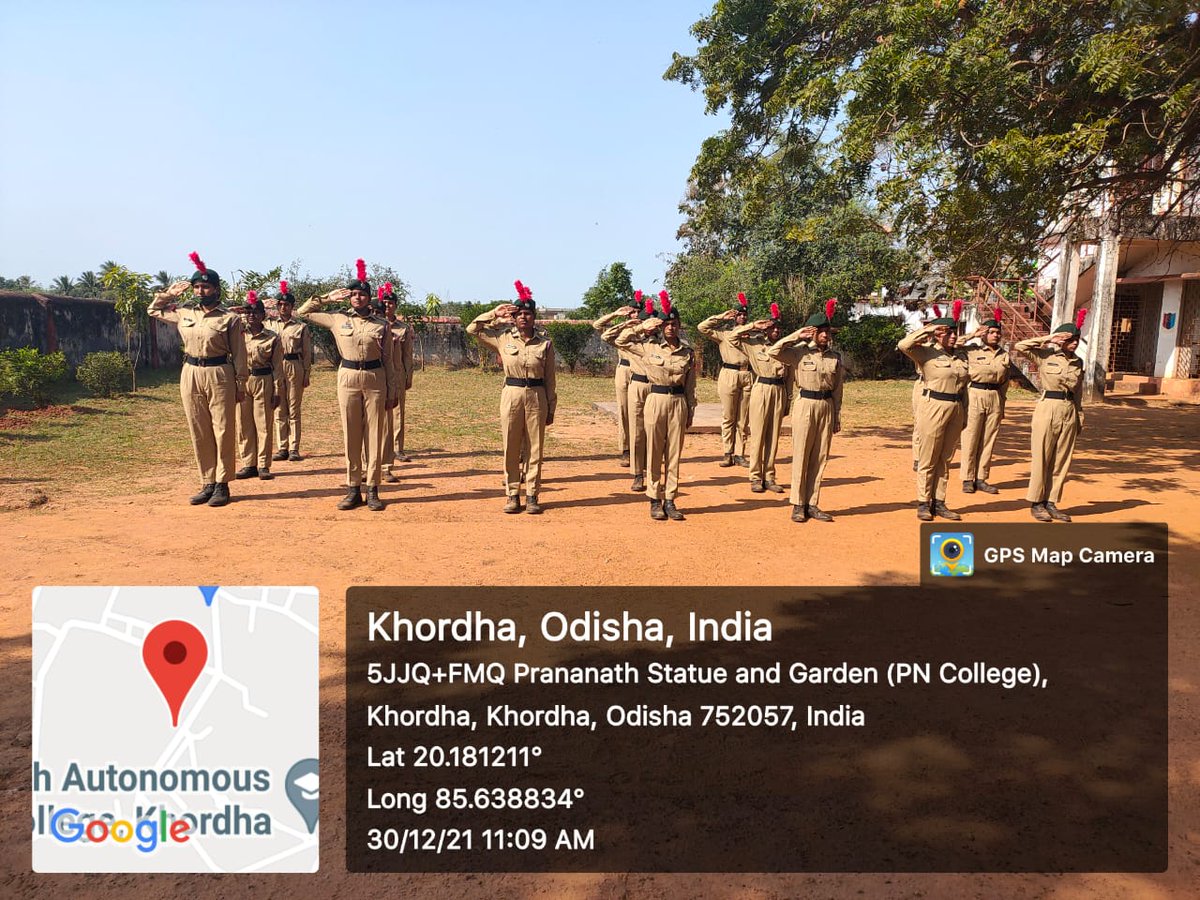AsimaSatpathy's tweet photo. Institutional Training on Drill,Map Reading,FC and BC taught by Sub.Rajkumar.
38 cadets participated.
Girls wing Ncc.
Prananath college (Autonomous),Khordha. 
1(O)Girls BN Ncc,Bhubaneswar. 
Ncc Cuttack Group.
@HQ_DG_NCC 
@kalinga_sagar 
@utkalpride https://t.co/Gd52hN7ZQu
