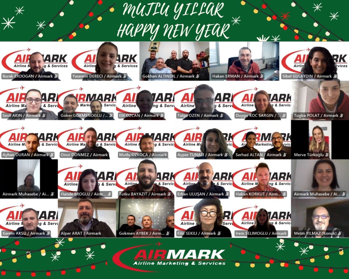 Size ve sevdiklerinize sağlıklı &amp; mutlu bir yıl  diliyoruz.
We wish you and your families a healthy &amp; happy new year.