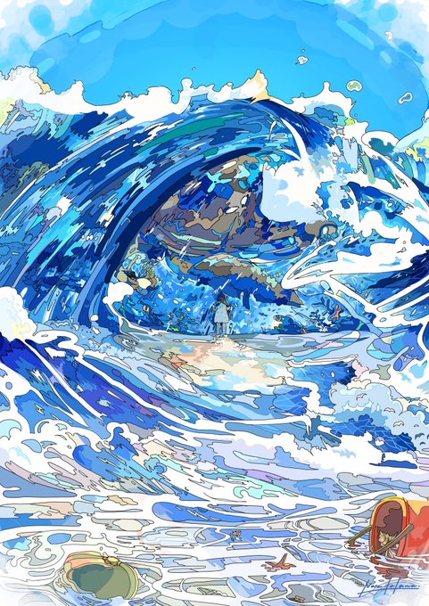 「風景 浪花」のTwitter画像/イラスト(新着)｜6ページ目