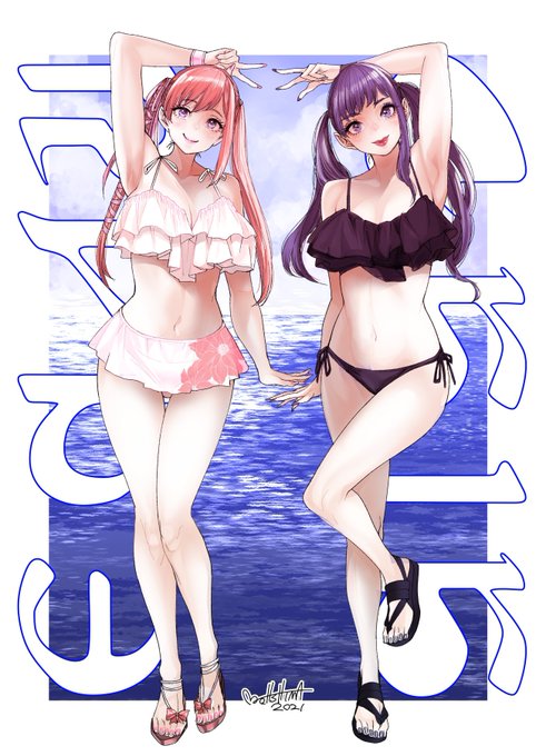 「frilled bikini」 illustration images(Latest)