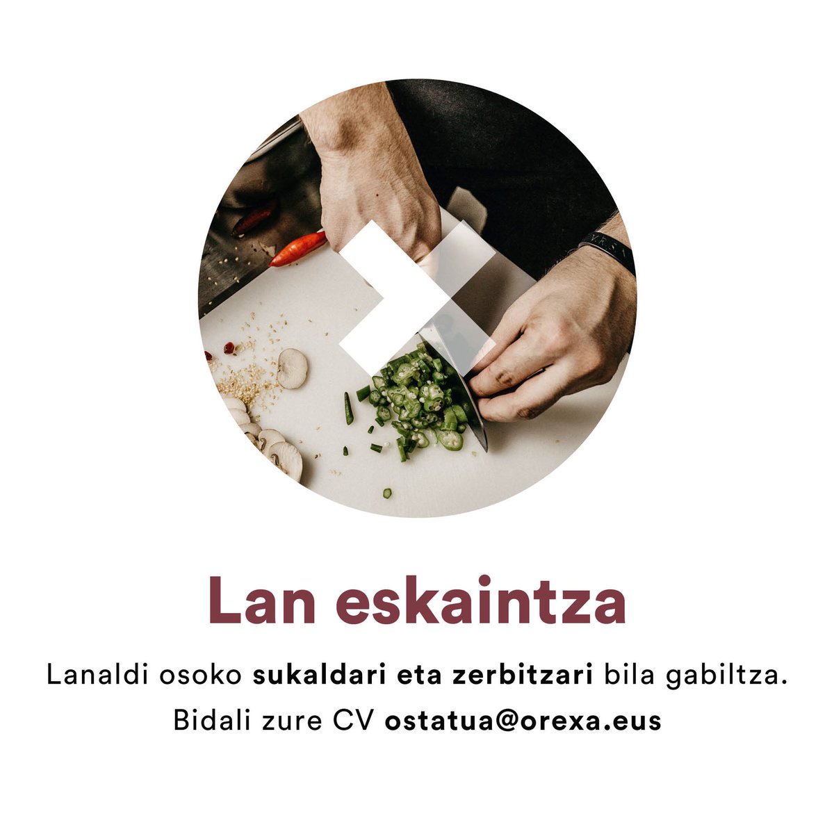 orexakoostatua's tweet photo. Gure lantaldea zabaldu nahi dugu eta zu oso pertsona egokia zara. Bidali zure kurrikuluma ostatua@orexa.eus helbidera #orexa #bertakoproduktuak #janbertakoa https://t.co/JpNGM0ss80