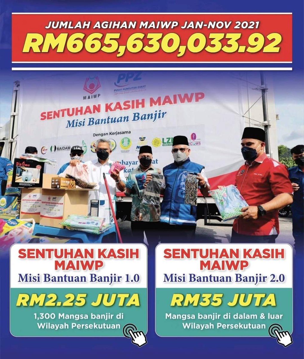 TIADA PUNGUTAN, MANA KAN ADA AGIHAN

Asnaf amat memerlukan sokongan dan bantuan dari kita untuk bangkit meneruskan kehidupan.

BERZAKATLAH MELALUI 6 SALURAN PILIHAN YANG ADA DI DALAM LINK INI:

bit.ly/saluranzakat

#PPZMAIWP
#PusatPungutanZakat
#MemudahkanAndaBerzakat