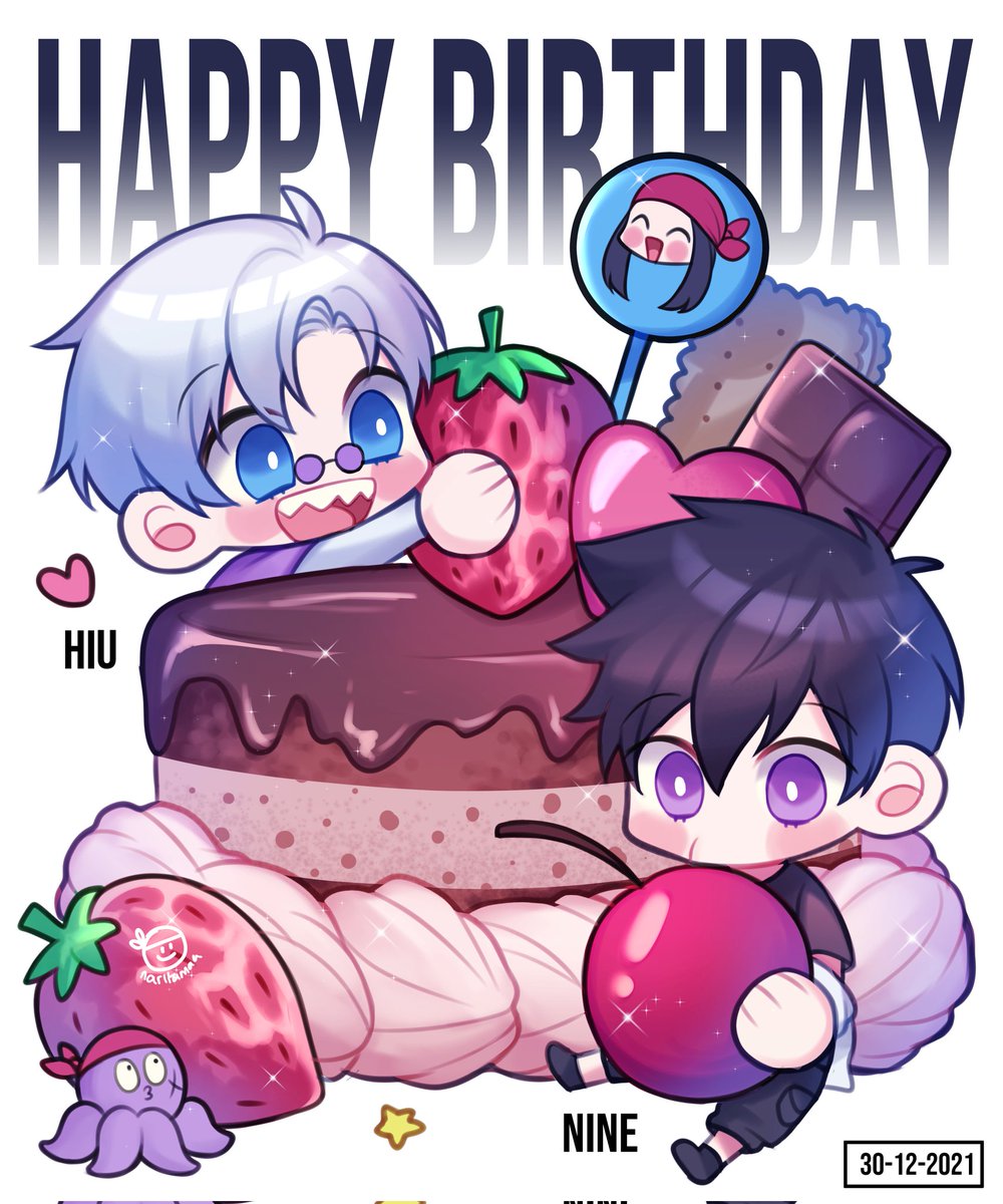 ... Is it strawberry cake?
No! It's our cake🎂✨
#artidn #originalcharacter