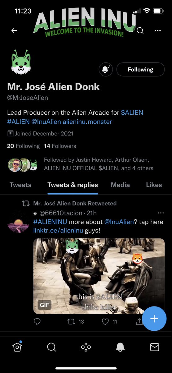 1cryptokobe's tweet photo. @MrJoseAlien
Someone buy this man a beer ๐บ
๐ฎ๐ฝ LEAD PRODUCER ๐ธ
$ALIEN
#ALIENINU #THEINVASIONISREAL https://t.co/1RTl5BGQeW