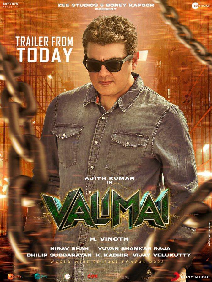 SbharathS's tweet photo. #VALIMAITrailerFeast #Valimai #AjithKumar 🔥💥😍 https://t.co/A1NM1skvFf