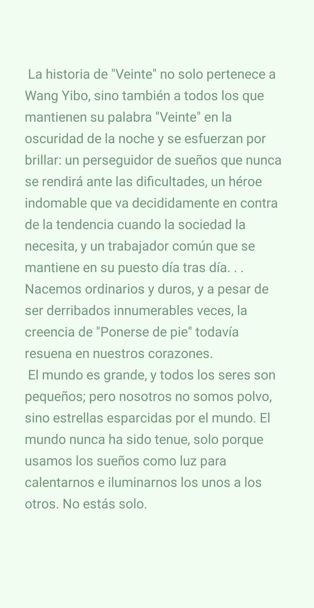 mnhbng's tweet photo. La historia detrás de "廿" de Wang Yibo

ESTOY LLORANDO COMO LOCA DESDE HACE  UNA HORA 
 WANGYIBO_TWENTY https://t.co/6a28LjXLpH