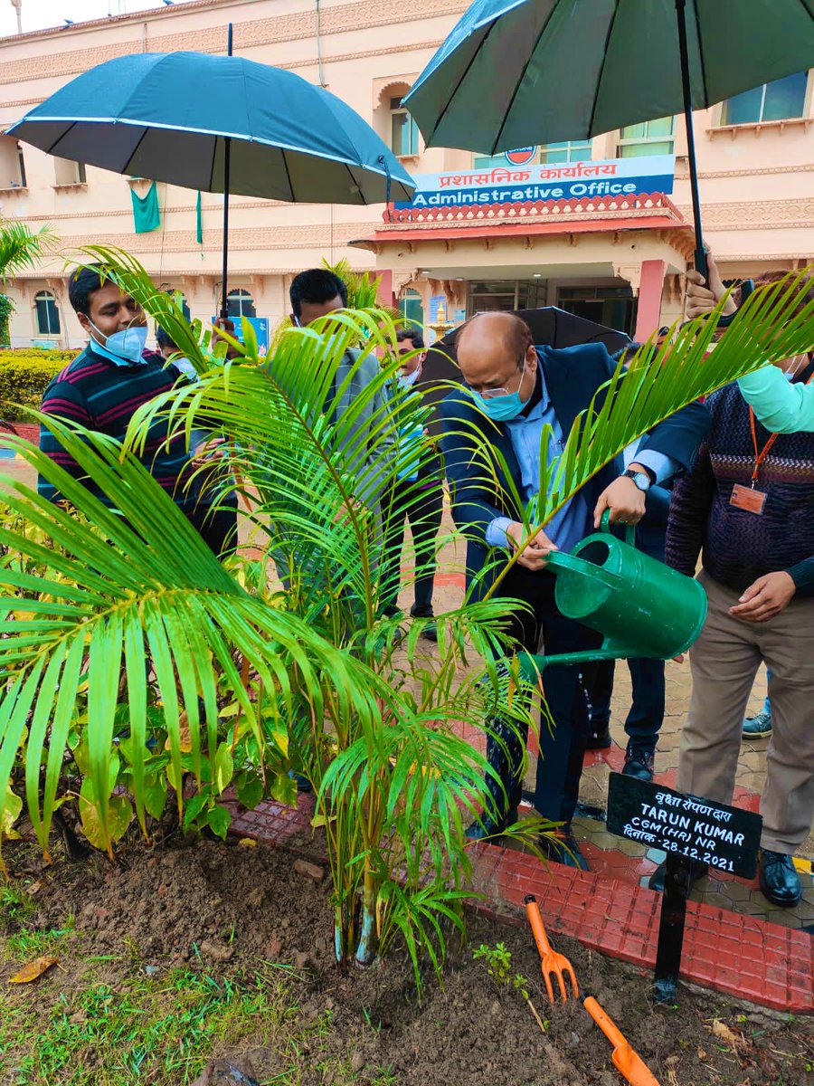 Sh. Arup Sinha, ED (RS), NR interacted  with the team of Chittorgarh Terminal. He emphasised on the challenges of today's competitive market &amp; guided all to take ownership in their day to day work. Visit concluded with plantation of saplings to ensure green environment.