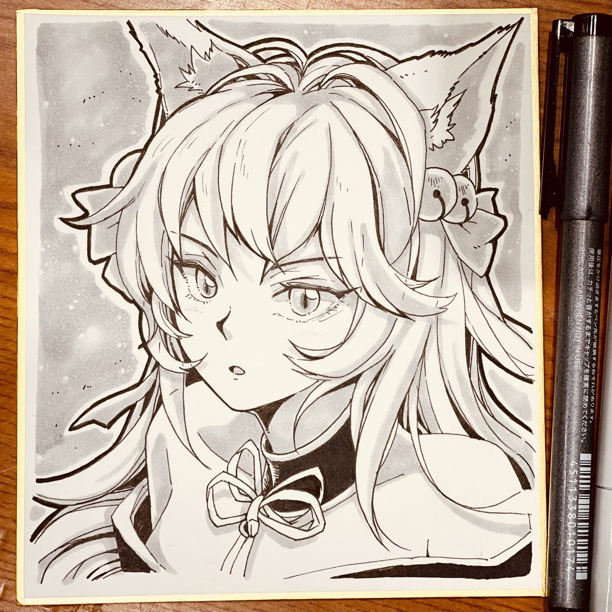 #色紙 #loljp #LeagueOfLegends #LeagueOfLegendsFanArt #ahri #spiritblossomahri #아리랑팬아트챌린지 #아리야생일축하해 
 誕生日おめでとうアリちゃん