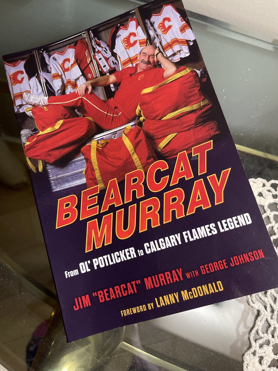 #Congratulations to the Ol’ Potlicker on his great new book. Fascinating, inside personal stories of all your #favorite #Flames and nobody can tell them like #Bearcat. ⁦<a href="/NHLFlames/">Calgary Flames</a>⁩ fans, a Must read. Bear misses nothing and shares it all. Jim ‘Bearcat’ Murray,  The Legend