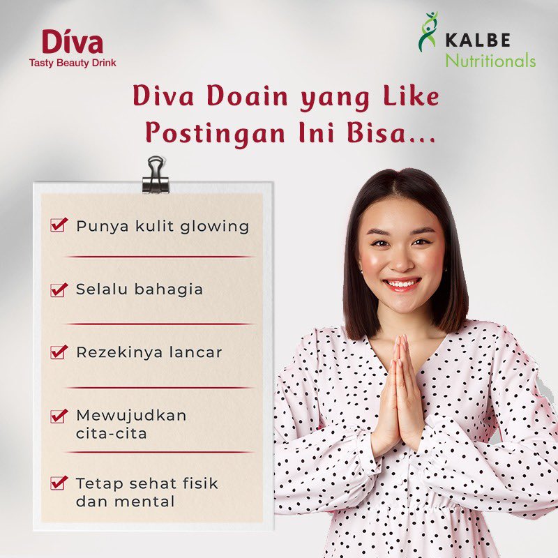 DIVABeautyID's tweet photo. Semoga dengan like postingan ini, apapun keinginan Ladies yang belum terwujud bisa segera terkabul, ya. Amin. Tetap semangat! #GlowLikeDiva https://t.co/6tMDmYud8S