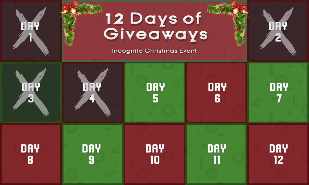 IncognitoNFT's tweet image. 🎅🏽 Day 4 - For the last giveaway of the year the entire community can participate. Over $4000+ in prizes! 4 winners will be picked! 

🎁 Prizes:
- 4 ICONs
- $500 ETH each

👇🏽How to enter? 
- Like, Retweet, Follow
- Mention 2 friends 

48 hours to join! #NFT #NFTGiveaway #ICON