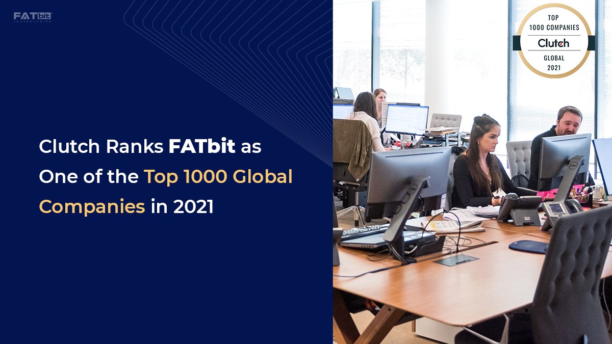 FATbit_Tech's tweet image. We are glad to share that #FATbit has been featured among the Top 1000 Global Companies for the year 2021 by Clutch.co

fatbit.com/fab/fatbit-tec…

#softwaredevelopment #ecommercedevelopment #softwaredevelopmentcompany #ecommercedevelopmentcompany #clutch1000 #clutch