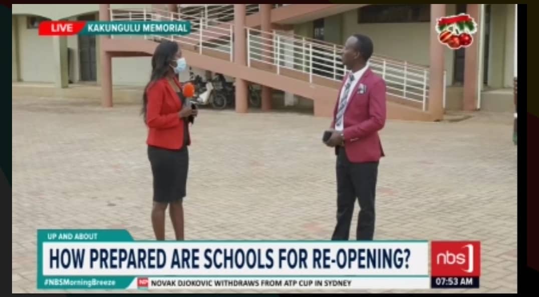 Kalanzi Musa - Deputy HM Kakungulu Memorial S.S: We have cleaned up the school and set up several handwashing points.

We have encouraged the students to come with sanitizer gels for sanitizing their hands.

#NBSMorningBreeze #NBSUpdates