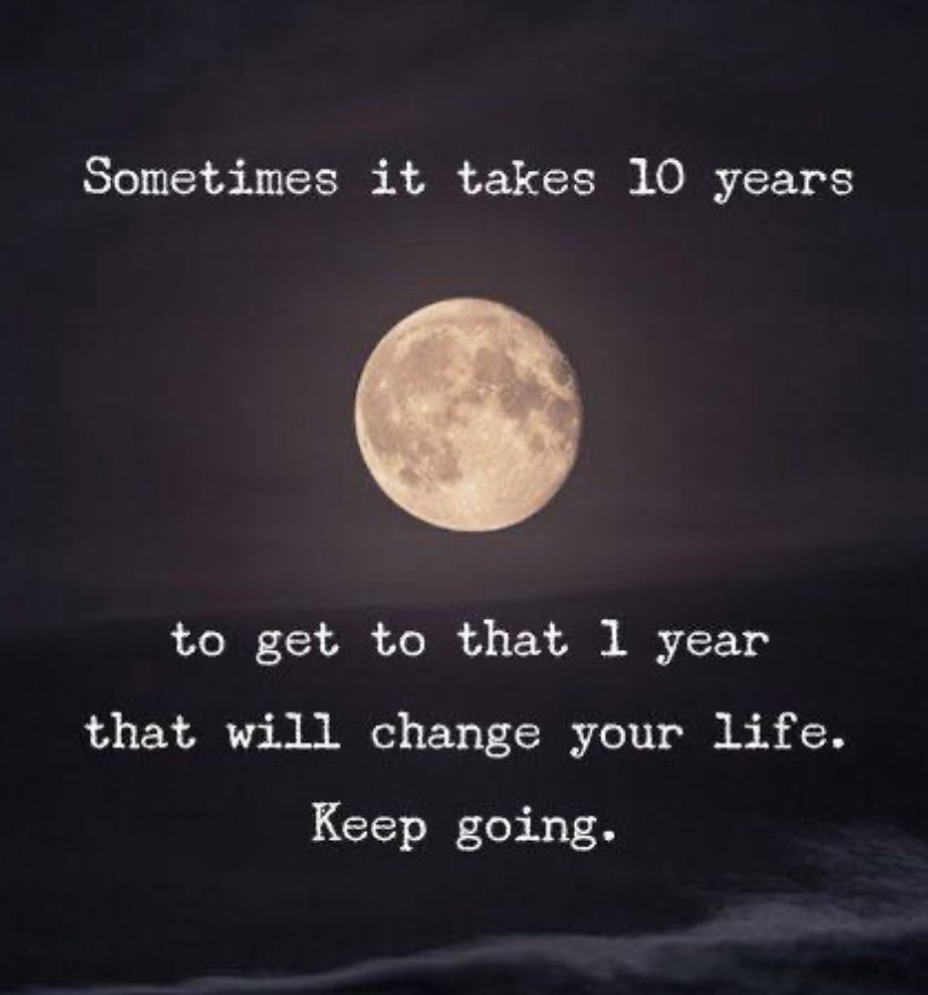 I give my all. Every second, every day! Sometimes, it’s just not enough. That’s ok! That’s what I tell myself. 10years…. Huh……