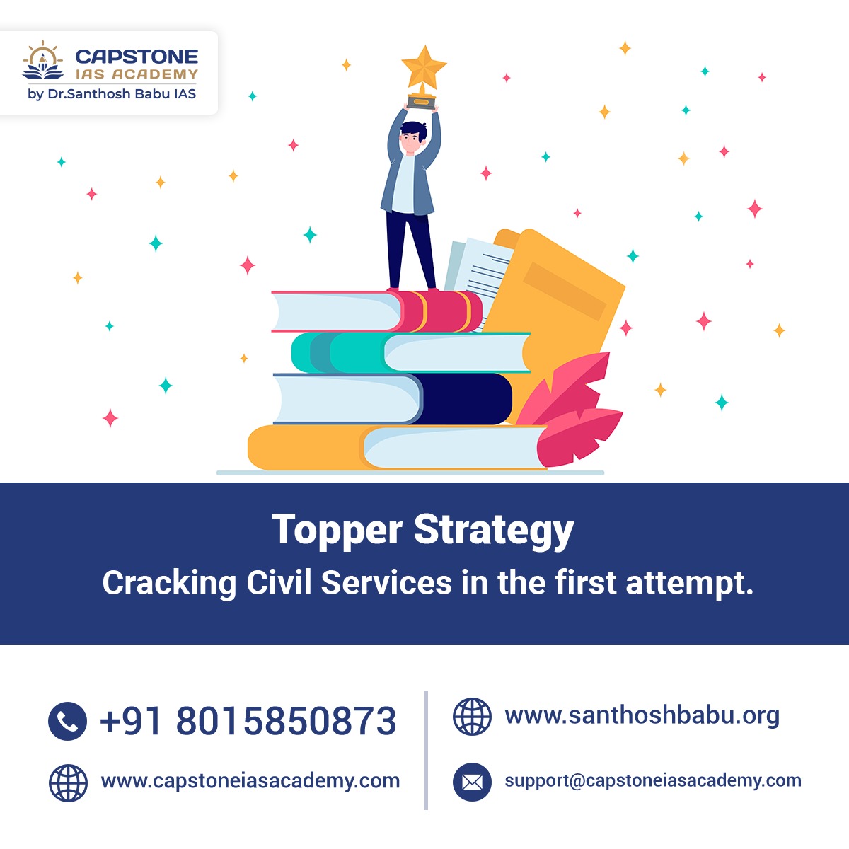 CapstoneIas's tweet photo. IAS Exam Pattern
The examination is in three stages. You have to clear the first stage to move to the next. The number of candidates at each stage gets diminished. More details https://t.co/iVQP2qwzoE
Transforming Aspirants to Officers! 
Visit: https://t.co/OsL81y7bX8 for more https://t.co/unZGgTq8NM