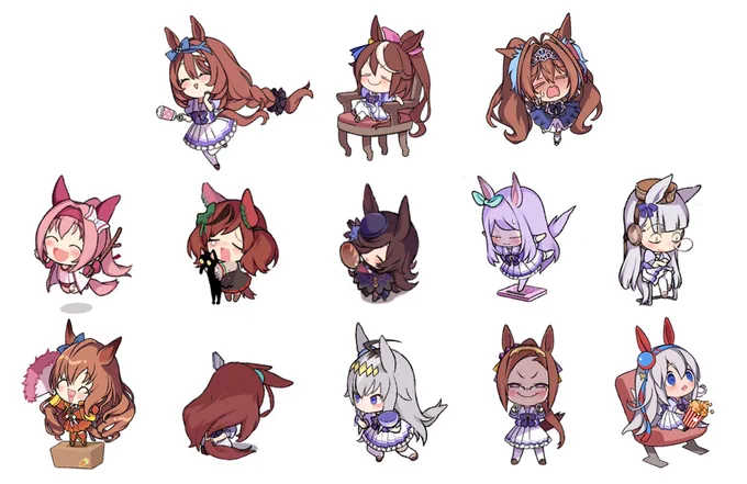 #年の瀬に渾身のイラスト晒すのでフォローしてください 
ちみウマ娘シリーズ! 