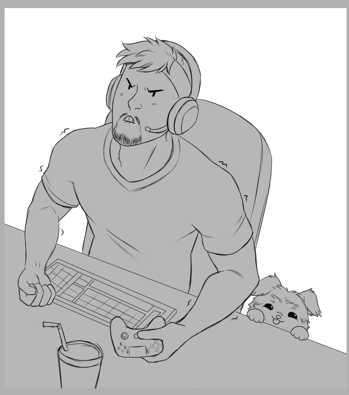 MandyMau5's tweet photo. finally working a little more on the doodle I was doing of @SexyChuckieT https://t.co/p68gv6RhZr