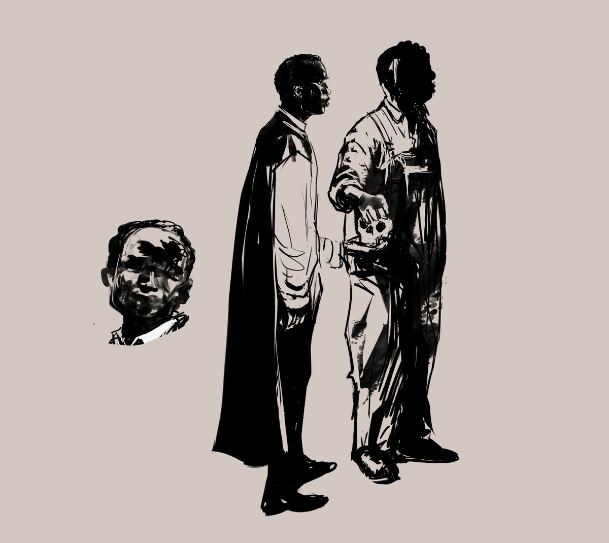 PaulPeartSmith's tweet photo. Sometimes it's hard to get figures right on a page, so I draw them on a separate file and paste them in. Does anyone else do that? #SoulsOfBlackFolk #webdubois #soulsofblackfolk #digitalart #clipstudiopaint #drawing #cartoonist #art #comics https://t.co/MnUzMW9Q4b