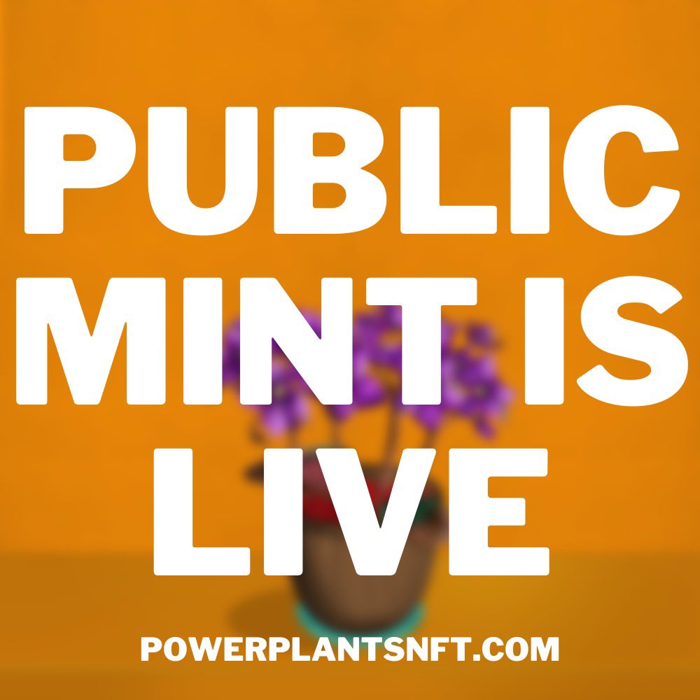 PowerPlants_'s tweet photo. Our mint is live! Get your Power Plants NFT at https://t.co/IgyL7A3oHi We’ll be planting 220 trees so far! 🌱 #nft #nfts #NFTCommunity https://t.co/i9ZZKoqt5F