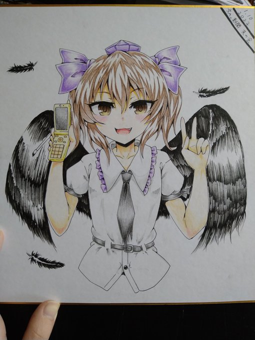 色鉛筆塗りを思い出すために犠牲になったはたてちゃんです 