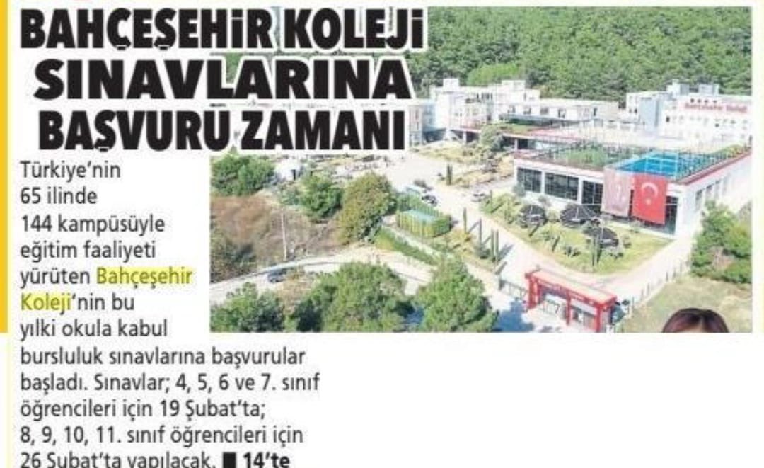 BKizmiranadolu's tweet photo. Bahçeşehir Koleji Okula Kabul Sınavı Başvuruları Başladı. https://t.co/4eUJL1gwE0