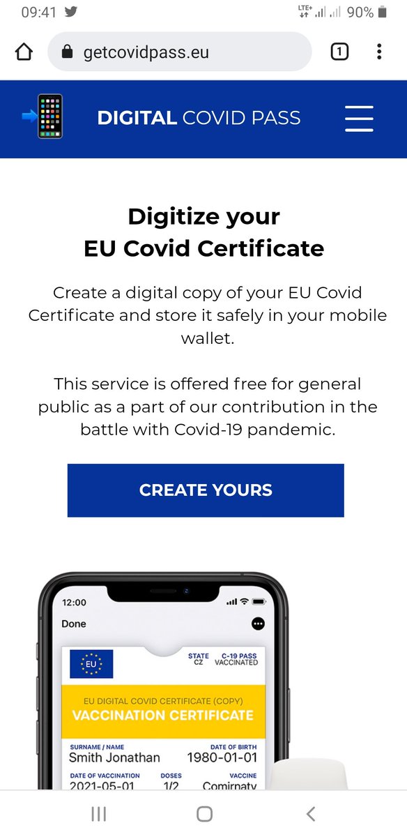damirakalac's tweet photo. #CrnaGora nacionalna kovid potvrda ostaje nacionalna, a za EU #CovidPass na https://t.co/gTAsahj4ow imate rubriku SafeGoCG, gdje preuzmete novi PDF, koji čuvate kao takav ili ga očitate na nekom servisu tipa https://t.co/OsZRSrXwNc i generišete sliku sa QR kodom 👇 https://t.co/3L1gY2Tn9C