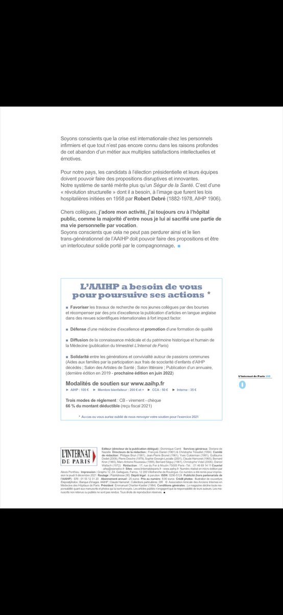 Anciens internes des Hopitaux de Paris tweet media