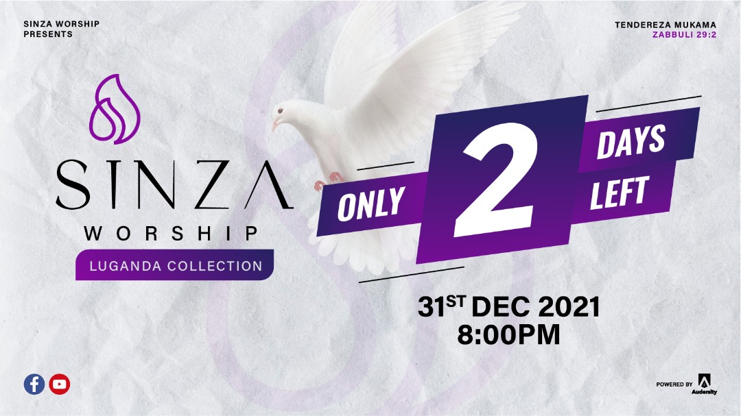 #CountDownTo2022 the final #healing #worship session of the year. Don't miss our Luganda collection at 8pm tomorrow. Subscribe and set the reminder using the link youtu.be/bVuBdhs-Drc.