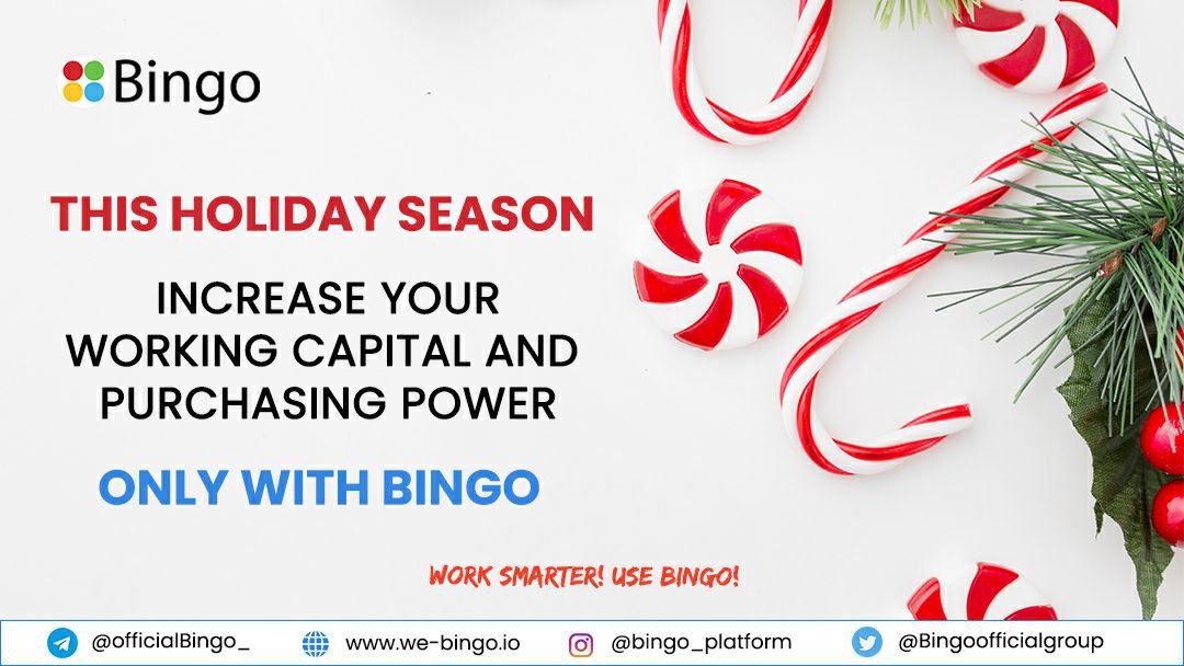 officialBingo_'s tweet photo. With new year almost approaching, we outline the importance of working capital for the small businesses out there. To increase the working capital.

Check out the website to know more.
 https://t.co/eTVEZ1e5rD
#retailers #wholsalers #Blockchain #credit https://t.co/sHDycVve4W