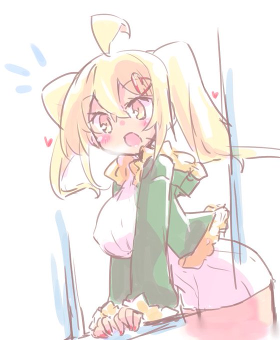 きれいな景色をみたかんじのサーヤおねえちゃんらくがきです! #サーヤ自撮り 