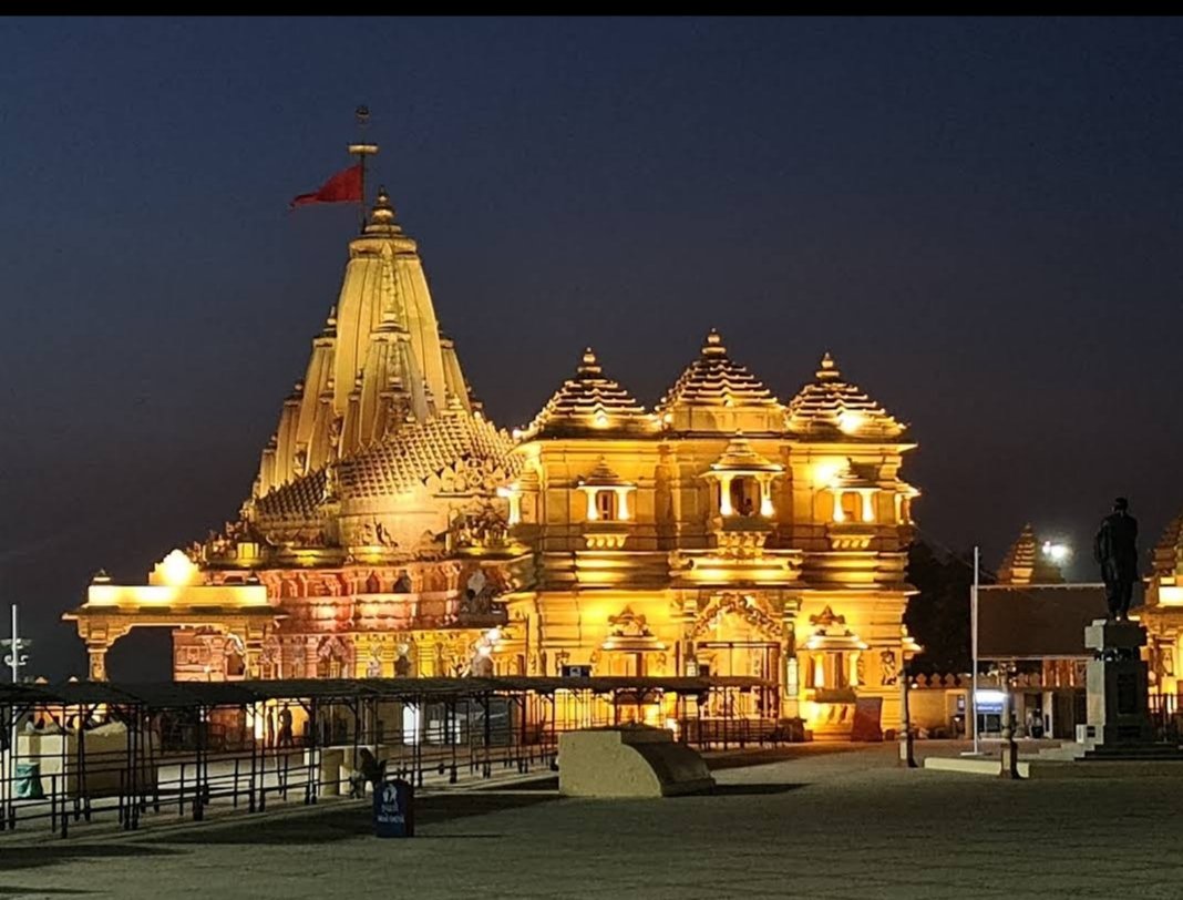 Somnath temple in me and my friends so beautiful ❤️❤️ temple