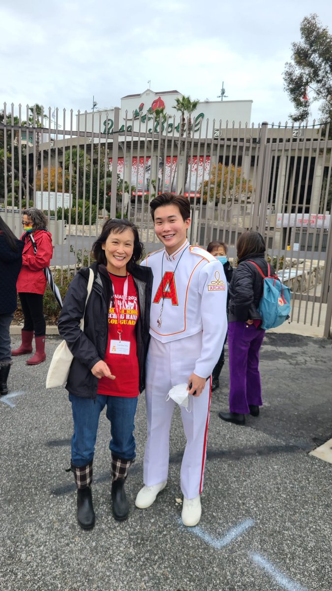 Arcadia High music students <a href="/ArcadiaUnified/">Arcadia Unified</a> are amazing! No matter what the weather---  searing heat or frigid rain---they step up to the task and perform.  Gearing up for the Rose Parade 2022.  Proud mama.