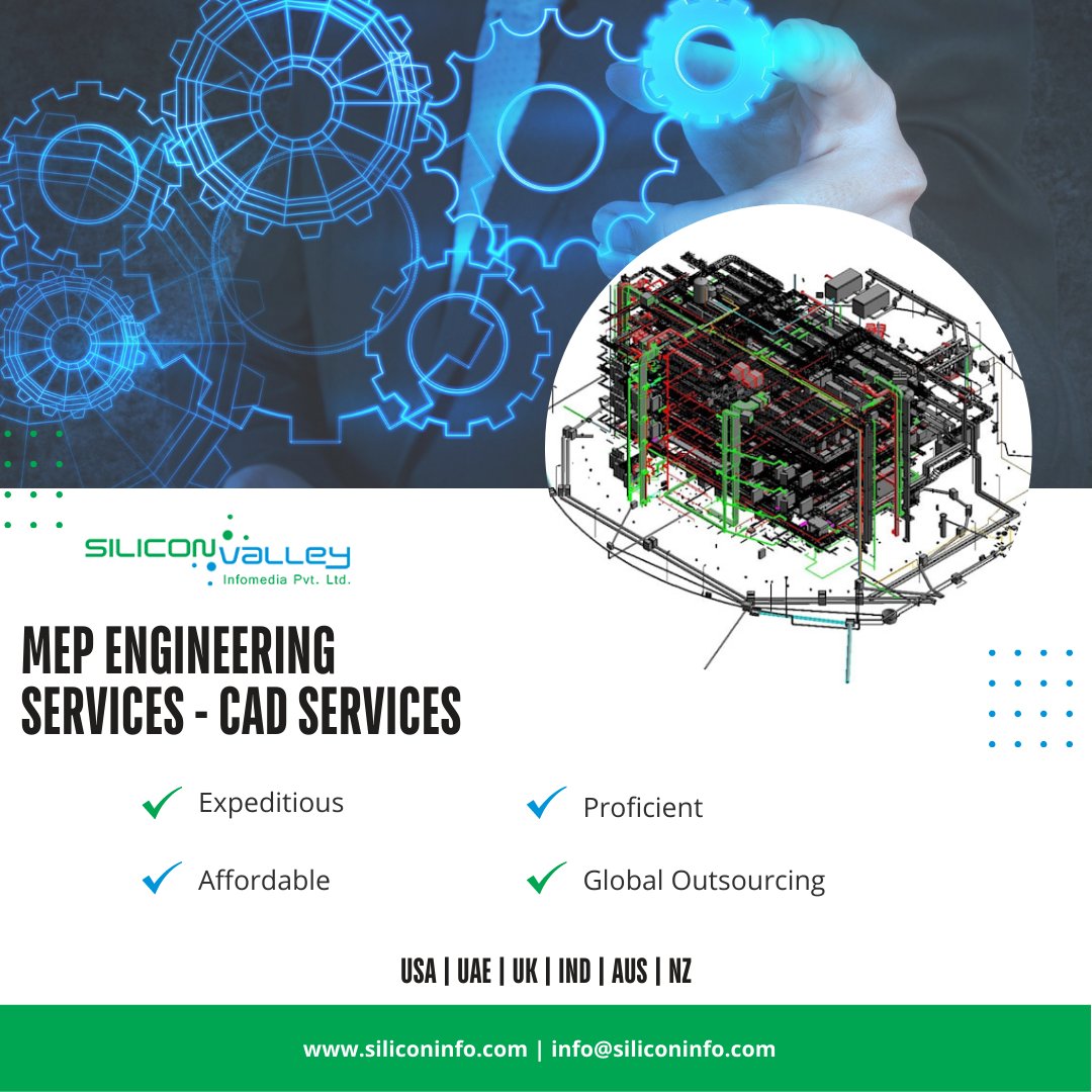 silicon_ltd's tweet image. We offer a diverse range of CAD services to AEC contractors and individuals. We offer an extensive range of #MEPCADOutsourcingServices. We are leading #MEPengineeringconsultants offering BIM &amp;amp; #MEPShopDrawingOutsourcingServices at competitive a price tag.

bit.ly/3zsk6rV