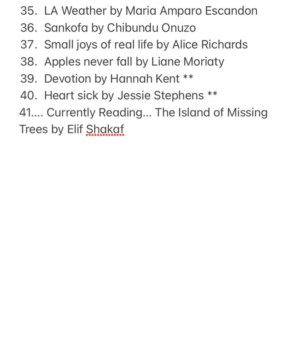 Last year I set myself a challenge to read 26 books by female authors and made it to 31. This year amongst a continuing pandemic, epic lockdown and a BABY I made it to 40! 🤓
I read mainly female authors again and they were wonderfully thrilling, funny, inspiring and insightful📚