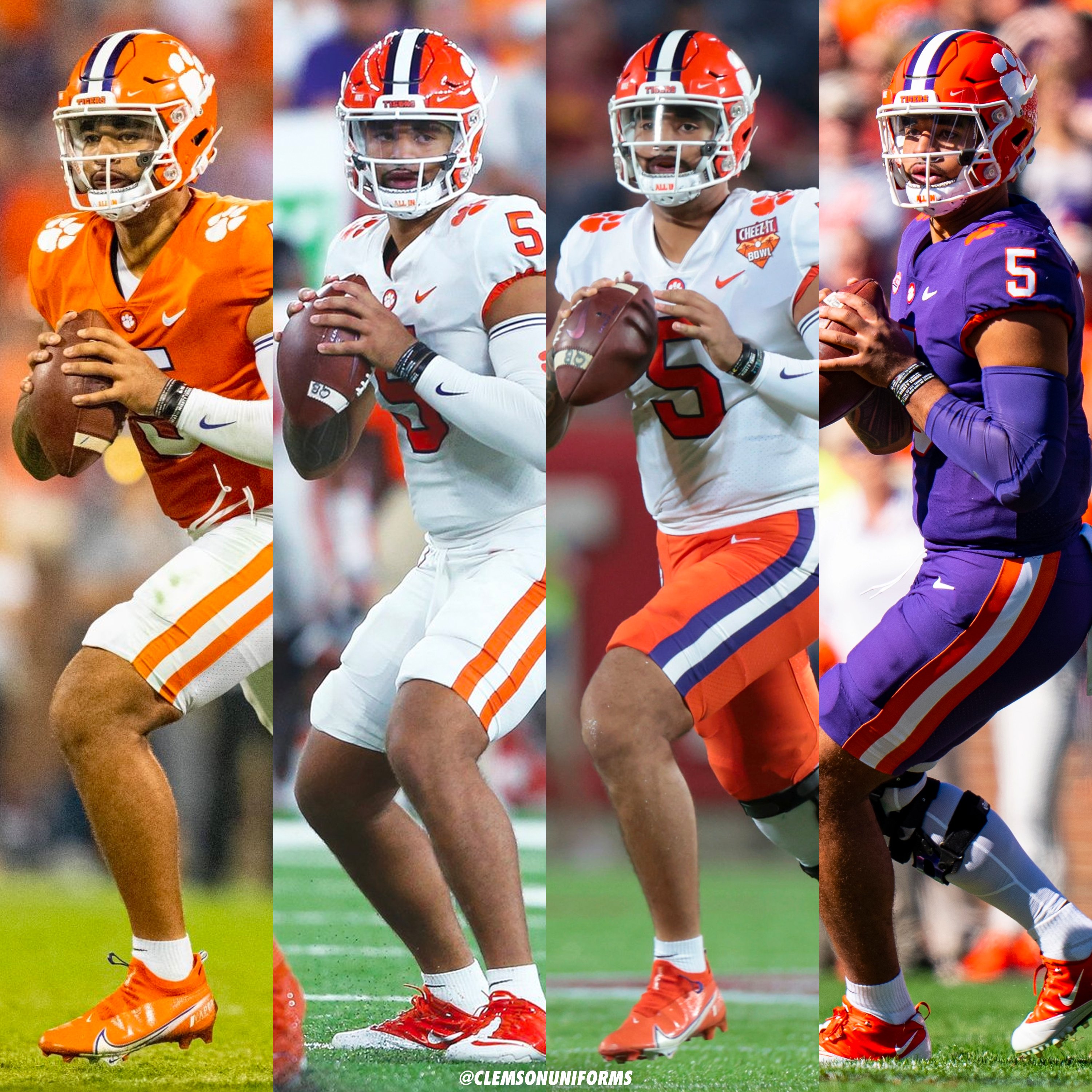 Clemson Uniform Tracker on X: 🟠🟣⚪️ As is tradition, Clemson's