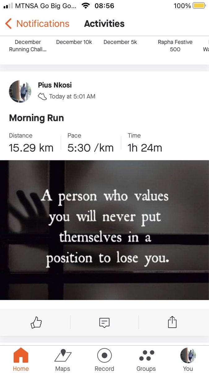 Pyzozo85's tweet photo. Thank you @TotalsportsSA for making me do an extra 50km this month 😂. A big shout out to the birthday girl @Gorata_MsG, all the way in Botswana. Tomorrow we rest 😊. #FetchYourBody2021 #TSFestive50 #TSFestive50challenge #RunningWithTumiSole #IPaintedMyRun https://t.co/c0VcFJ8Xti