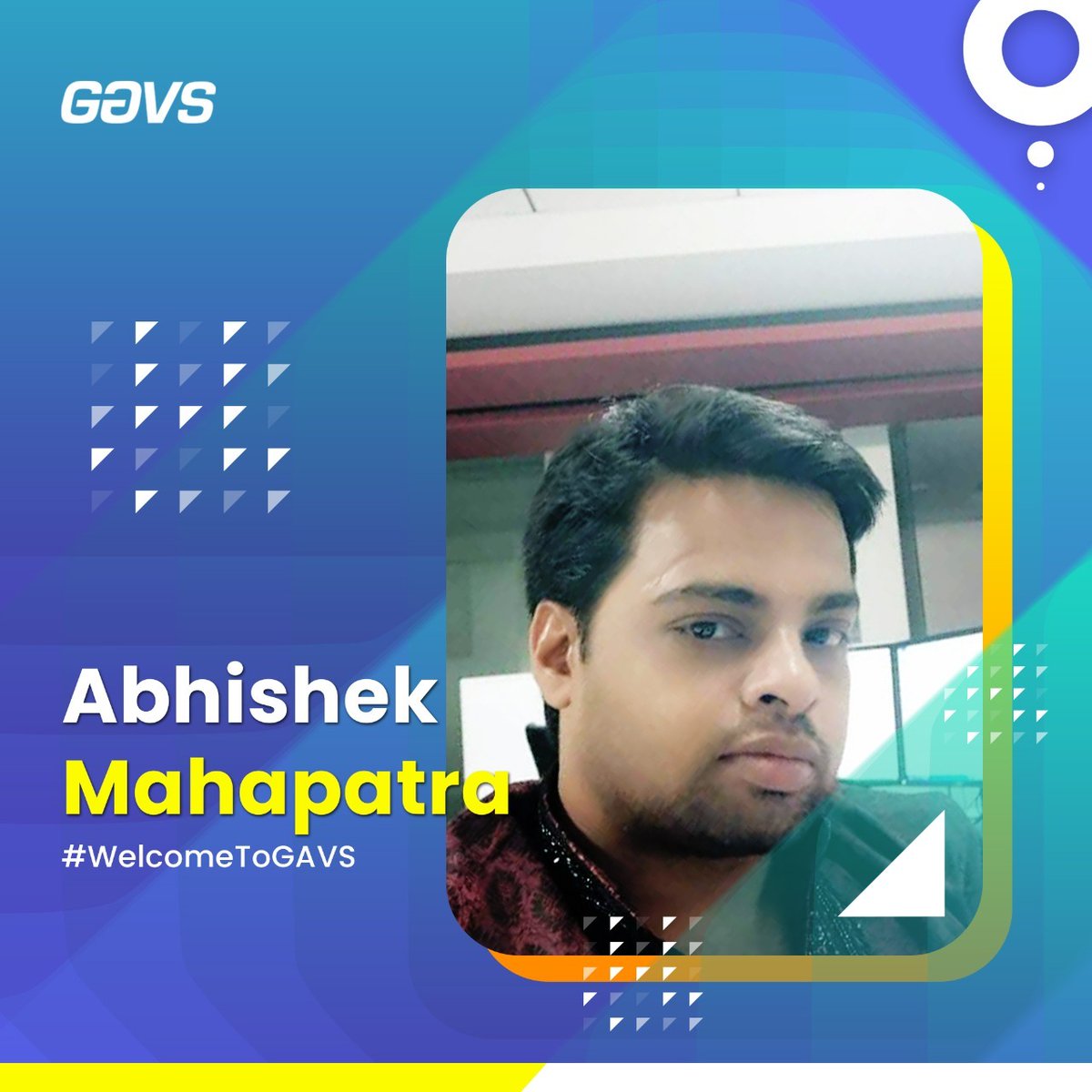 insideneurealm's tweet photo. Here’s wishing you a successful and purposeful journey at GAVS, Abhishek. Welcome aboard!
#GAVSian #WelcomeToGAVS #SenseOfPurpose #IAmValued https://t.co/FIwNyzrH38