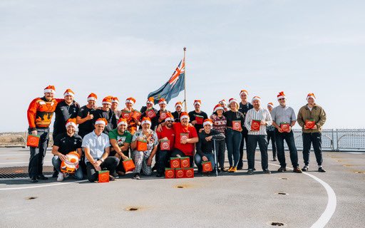 OpChristmasBox's tweet photo. The RFA provides vital logistical &amp; operational support to the @RoyalNavy and @RoyalMarines. Great to see our #OperationChristmasBoxes made it to @RFAWaveKnight. She is currently on deployment in the Caribbean. We hope you all enjoyed the 2021 box. 🎅🎁🎄🌊 #DeployedAtChristmas https://t.co/0cb8iOcIoq