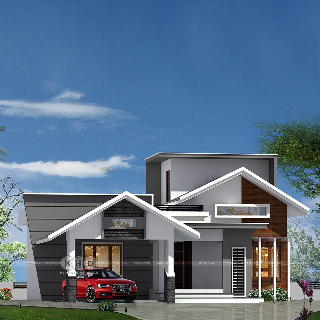 2 house designs for a Single floor Plan House Square Feet Details Total  area : 1230 sq.ft. https://t.co/imgVl9a1UT #smallbudgethome  #singlefloorhome #keralahomedesign #keralahomeplanner #3drendering  #housedesign, image size:1080x1080