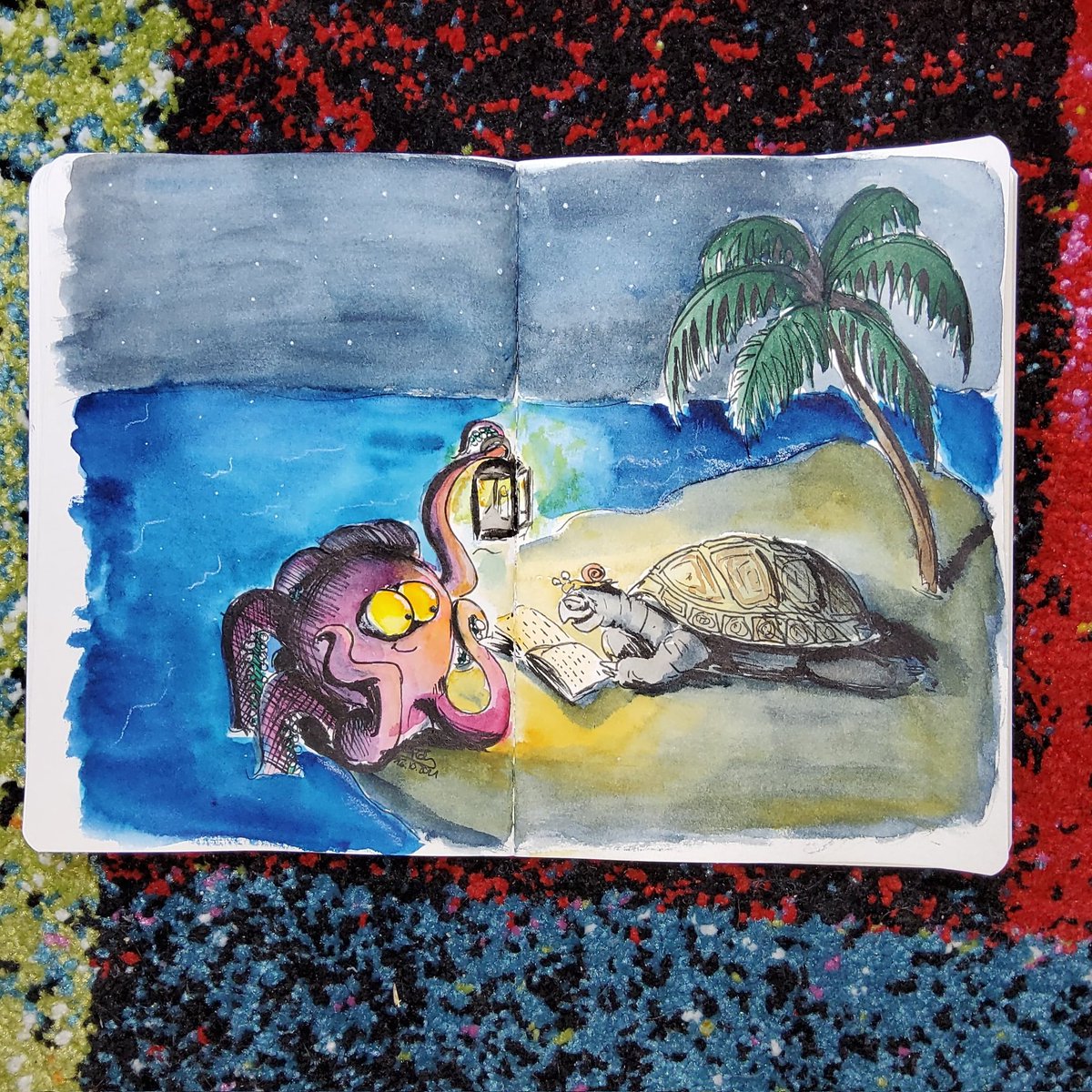 karinfloh's tweet photo. Thank you @MikriMal for tagging me. I was not on Twitter for most of the year but here are some of my illustrations. I tag everyone who wants to participate especially #kleineKunstklasse https://t.co/3kNss7nZa2