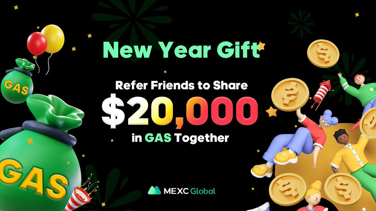 🎁MEXC #NewYear2022 Gift - $20,000 of $GAS to be given away!!

⏰Period: 11:00 Dec 29, 2021 - 00:00 Jan 1, 2022 (UTC)

Sign up ▶️ forms.gle/Q1PdvRKHAzM8CB…

Details: bit.ly/3z9C2Zp

#HappyNewYear2022 #GasDAO #MEXCGlobal #Airdrops