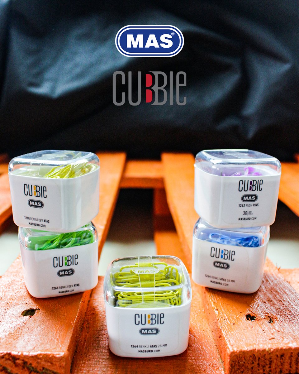 Whether at work or school...

You will not be able to leave Cubbie paper clips with you with MAS quality🤗

#Mas #MasOffice #OfficeProducts #Cubbie #PaperClips