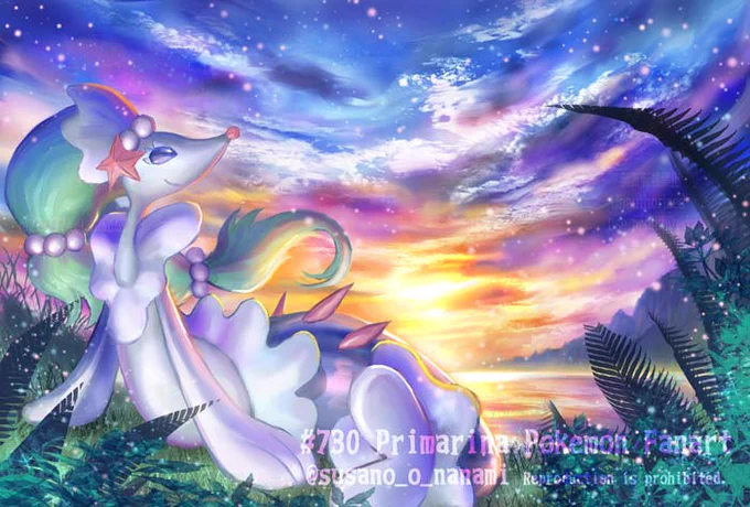 アシレーヌ 2021/6 #pokemon #Primarina 