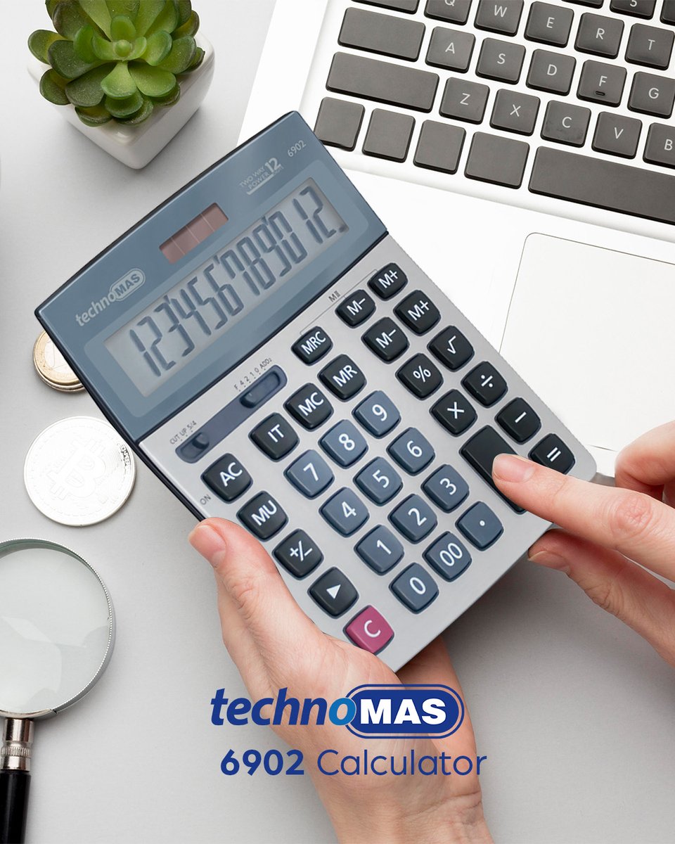 Leave your account work to her🤩

👉 Dual memory
👉 Battery + Solar Powered
👉 12 Digits

#Mas #MasOffice #OfficeProducts #Mas6902 #Claculator #TechnoMas
