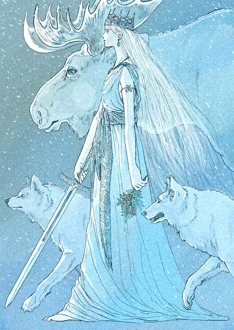 #2021年自分が選ぶ今年の4枚 
描けた数は多くはなかったけど、丁寧に描くことを楽しめた一年でした。 